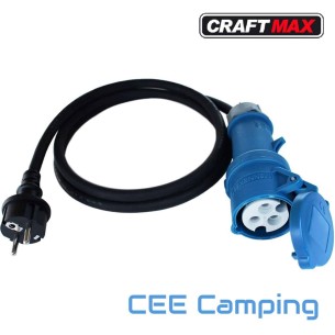 Camping-CEE-ADAPTER-Schuko-Stecker-MENNEKES-Kupplung-230V-fuer-Caravan-Boot-3x25mm²-H07RN-F-16A