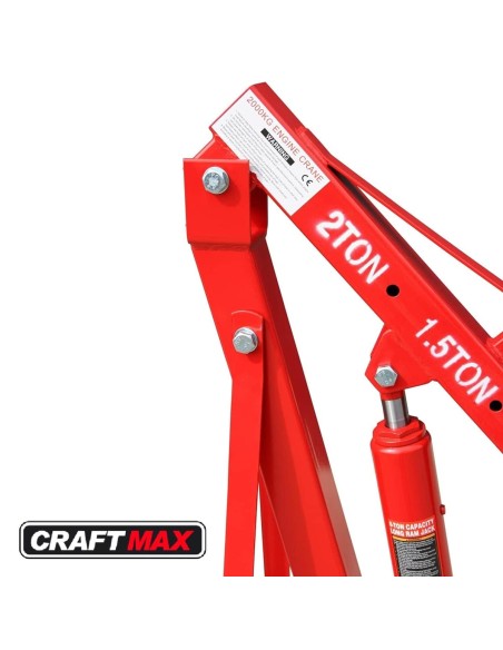 CRAFTMAX-LiftUP-2000kg-hydraulischer-Werkstattkran-zusammenklappbar-2