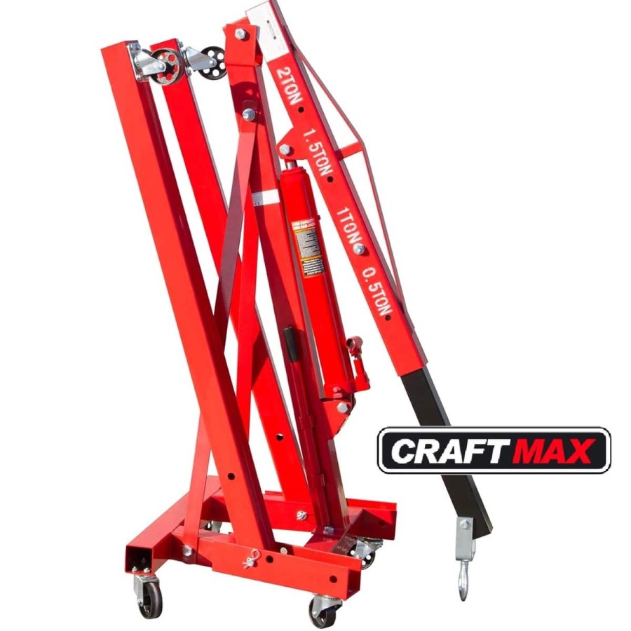 CRAFTMAX-LiftUP-2000kg-hydraulischer-Werkstattkran-zusammenklappbar-7