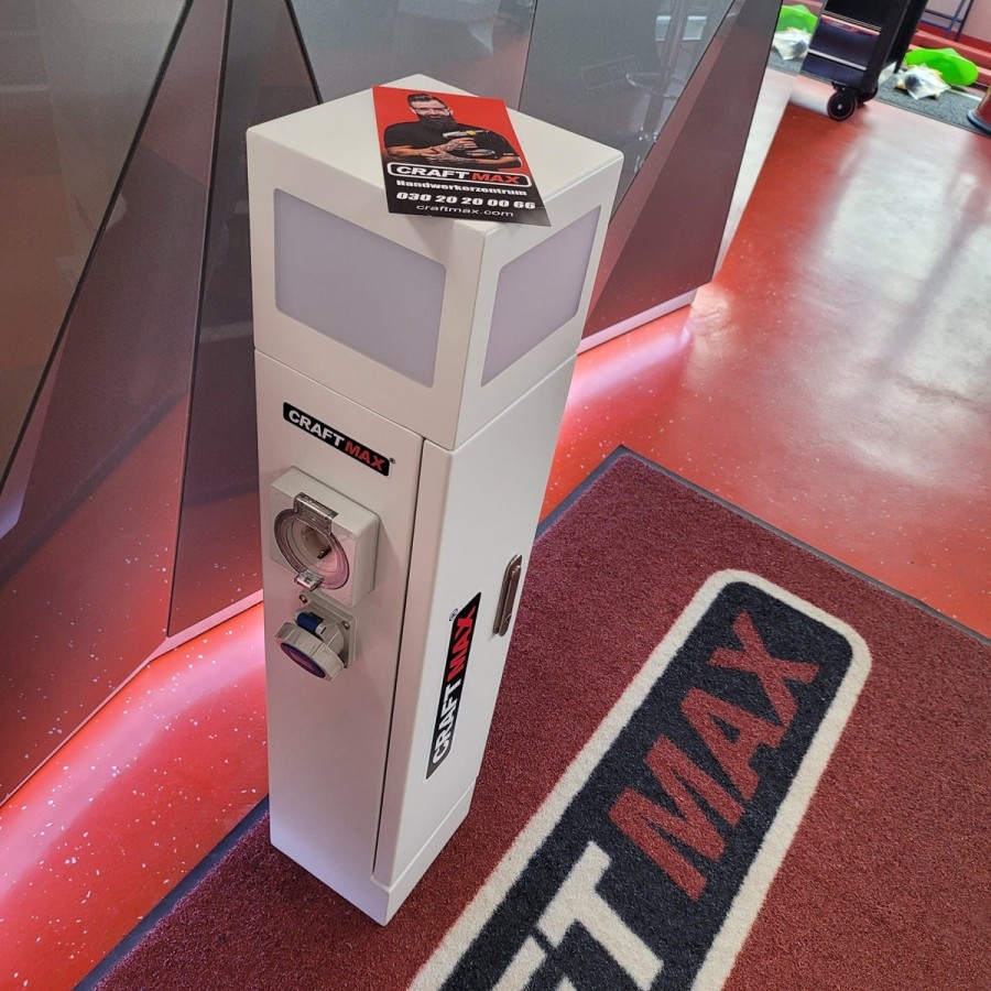 CRAFTMAX-Energiesaeule-mit-4-Steckdosen-220V-16A-Edelstahlgehaeuse-mit-LED-Beleuchtung-Smart-Payment-H-100cm-2