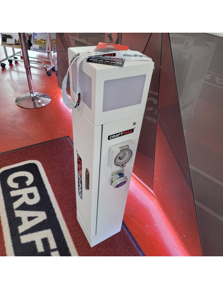 CRAFTMAX-Energiesaeule-mit-4-Steckdosen-220V-16A-Edelstahlgehaeuse-mit-LED-Beleuchtung-Smart-Payment-H-100cm-3