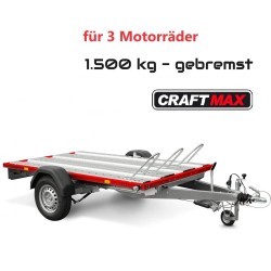 CRAFTMAX-1500-Motorradtransporter-Tieflader-3.01x1.83m-3-Motorraeder-Rampe