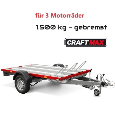 CRAFTMAX-1500-Motorradtransporter-Tieflader-3.01x1.83m-3-Motorraeder-Rampe