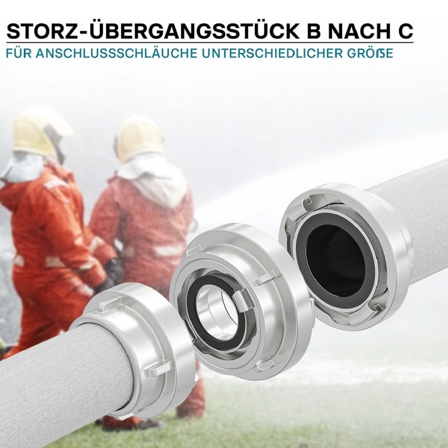 STORZ-Kupplung-Uebergangsstueck-Adapter-von-B-75-auf-C-52-Kupplungsreduzierung-B75-zu-C52-2