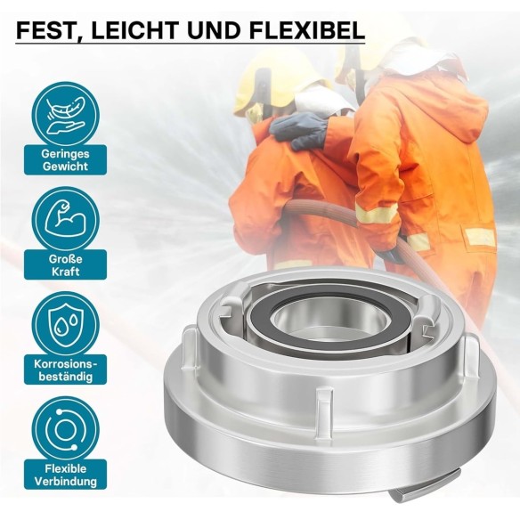 STORZ-Kupplung-Uebergangsstueck-Adapter-von-B-75-auf-C-52-Kupplungsreduzierung-B75-zu-C52-3