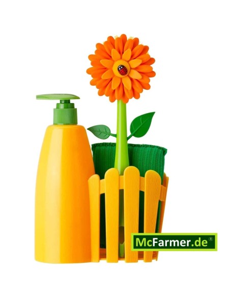 Fun-Flower-Power-Spuelbecken-Oranizer-in-Form-einer-Blume