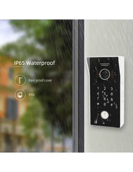 Video-Tuersprechanlage-Intercom-System-W-Lan-Smartphone-App-Tueroeffnung-per-Internet-Nachtsicht-Audio-Video-TFT-Monitor-2