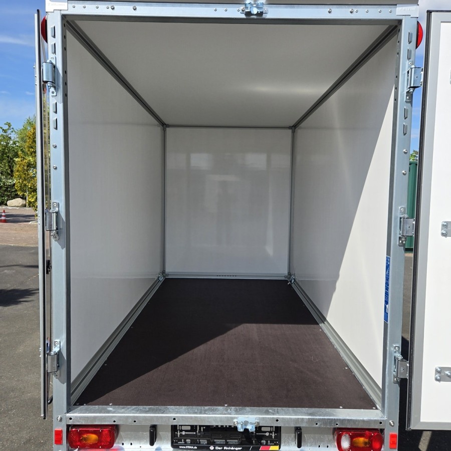 STEMA-STPK-O2-13-30-15.1.P18.2-Fuegeltueren-Kofferanhaenger-1300kg-GFK-3.05×1.57×1-11