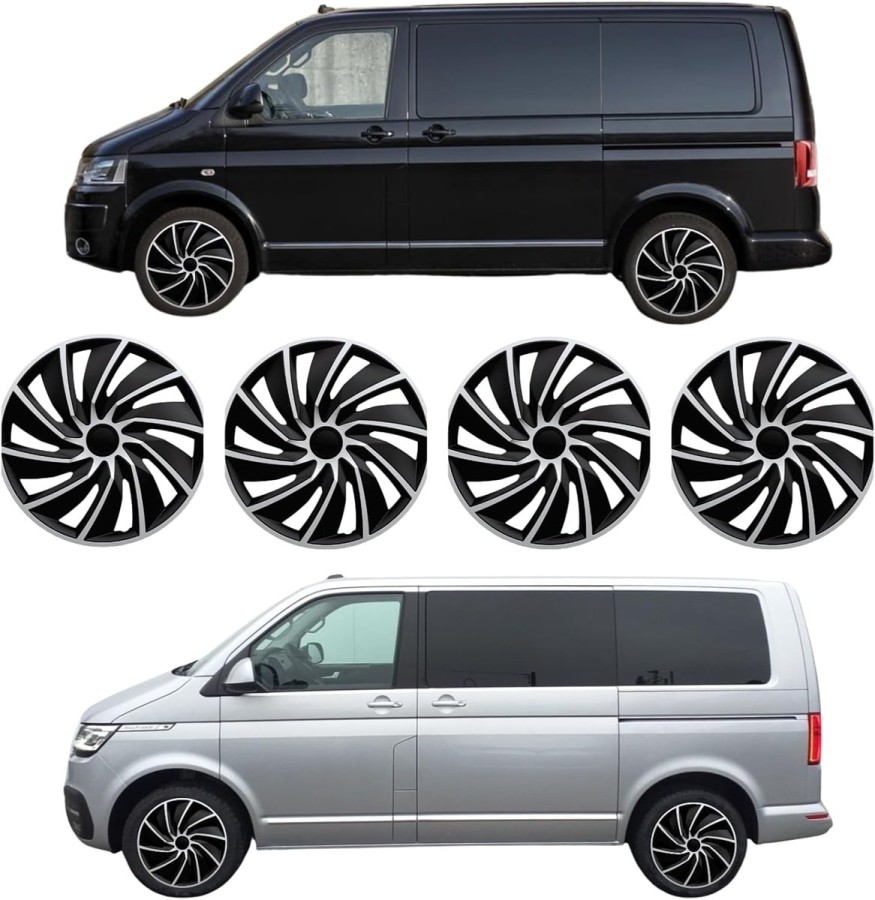 17-Zoll-Premium-Radkappen-kompatibel-mit-VW-T5-T6-T6.1-Stahlfelgen-in-Schwarz-Silber-Matt-4er-Satz-Radzierblenden-2