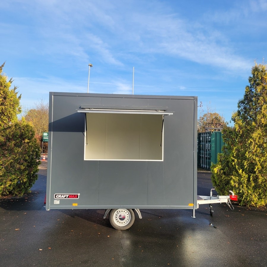 CRAFTMAX-Verkaufsanhaenger-750KG-2.97×1.95×2.18m-Thermo-Sandwichpanele-mit-seitlicher-Verkaufsklappe-Stuetzen-1
