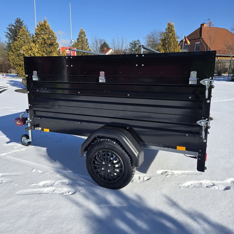 Black-Serie-850-Kastenanhaenger-2.01×1.08x0.90m-zusaetzliche-Bordwand-Deckel-Fahrradtraeger-gebremst-100kmh-6