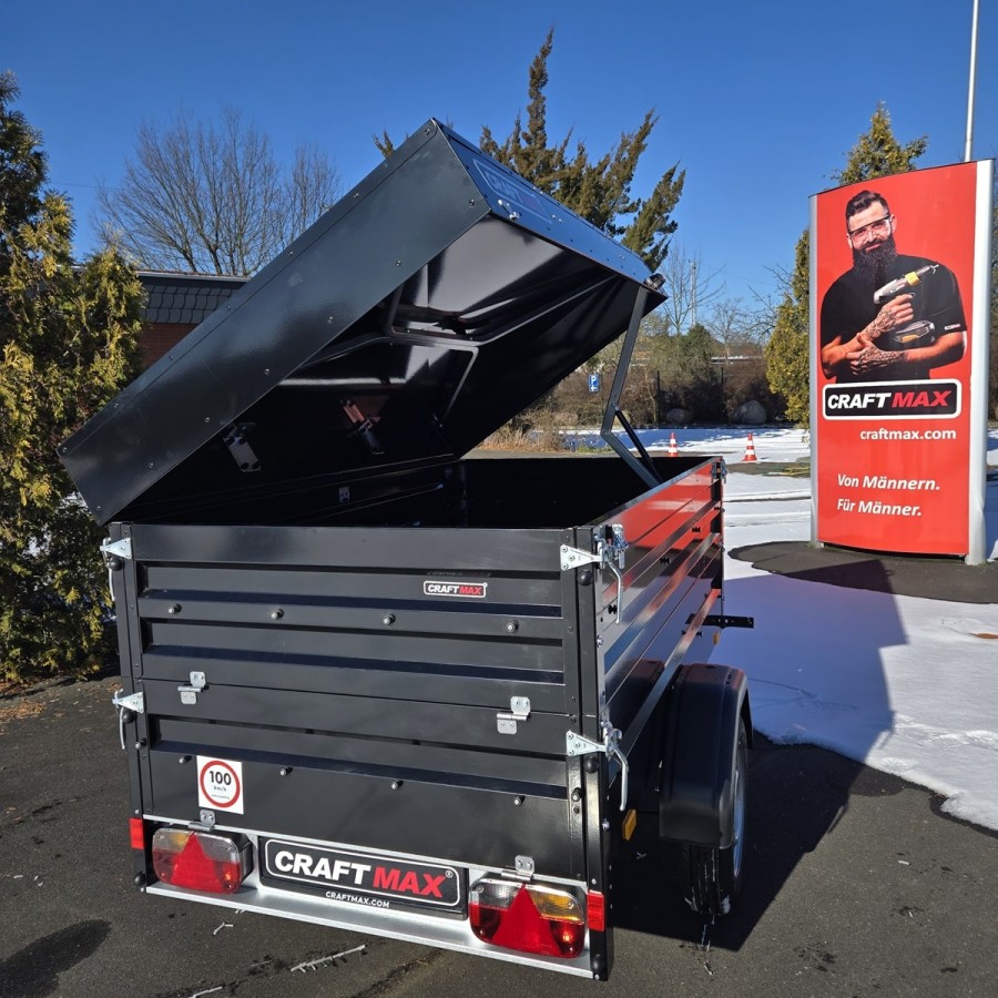 Black-Serie-850-Kastenanhaenger-2.01×1.08x0.90m-zusaetzliche-Bordwand-Deckel-Fahrradtraeger-gebremst-100kmh-11