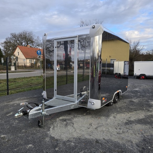 CRAFTMAX-STREAMER-2700-Verkaufsanhaenger-Edelstahl-Thermo-Sandwichpanele-seitliche-Verkaufsklappe-Stuetzen-ALU-Felgen-100kmh-2