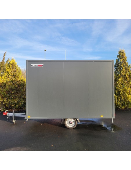 CRAFTMAX-Bauwagen-750-Thermo-Sandwichpanele-3.45x1.98x2.20m-ungebremst-Fenster-Tuer-Sitzgarnitur-Stuetzen-Heizung-Steckdosen-4