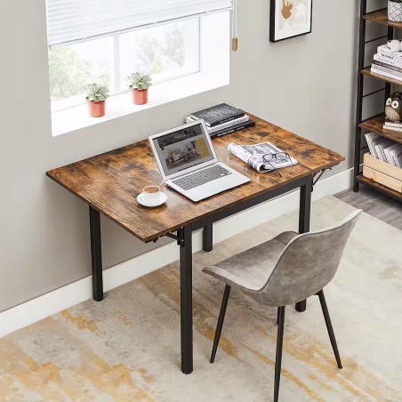 Tiny-Hause-Esstisch-klappbarer-Kuechentisch-fuer-2-4-Personen-ideal-fuer-kleine-Raeume-Vintagebraun-2