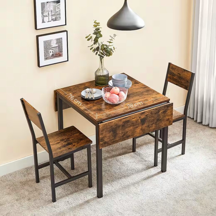 Tiny-Hause-Esstisch-klappbarer-Kuechentisch-fuer-2-4-Personen-ideal-fuer-kleine-Raeume-Vintagebraun-7