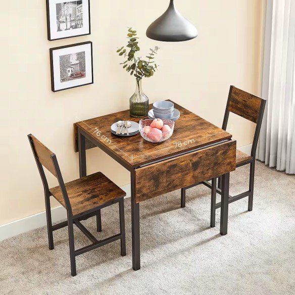 Tiny-Hause-Esstisch-klappbarer-Kuechentisch-fuer-2-4-Personen-ideal-fuer-kleine-Raeume-Vintagebraun-7