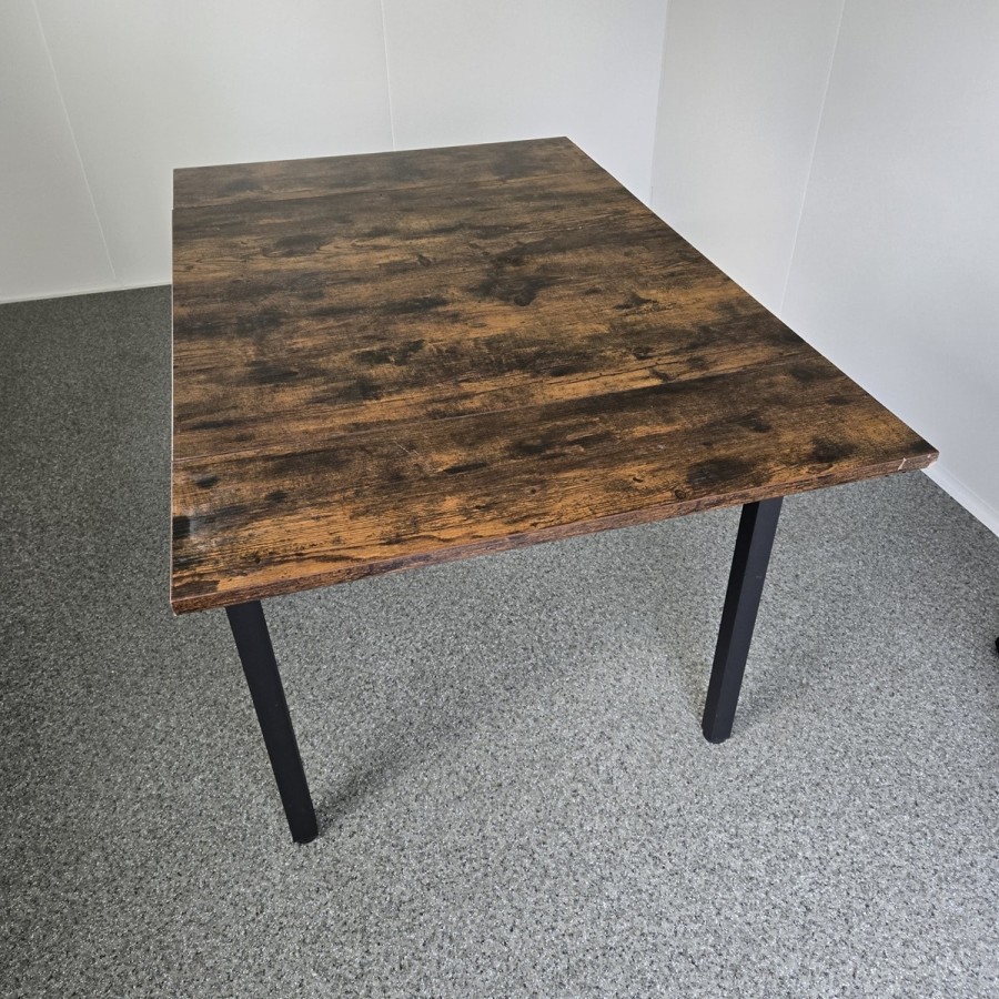 Tisch-mit-klappbaren-Seitenteilen-braun-4