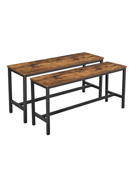 TinyHouse-Sitzbank-Essbank-Eisengestell-108x32.50x50cm-LxBxH-2-Stueck-Vintagebraun-1