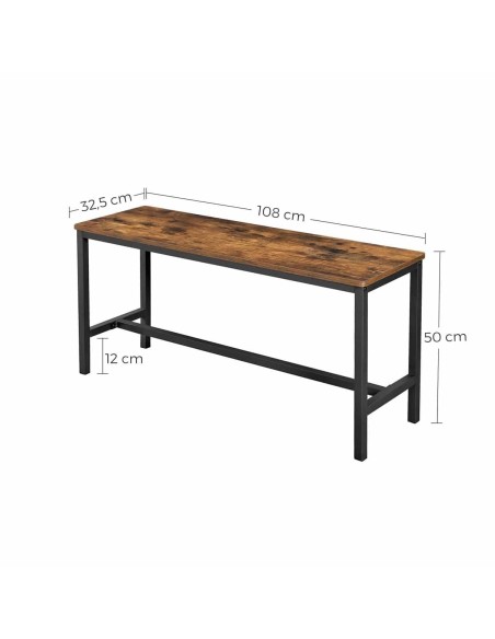 TinyHouse-Sitzbank-Essbank-Eisengestell-108x32.50x50cm-LxBxH-2-Stueck-Vintagebraun-6