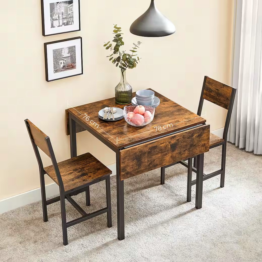 Tiny-Hause-Esstisch-klappbarer-Kuechentisch-fuer-2-4-Personen-ideal-fuer-kleine-Raeume-Vintagebraun-7