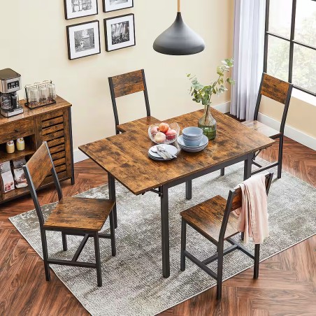 Tiny-Hause-Esstisch-klappbarer-Kuechentisch-fuer-2-4-Personen-ideal-fuer-kleine-Raeume-Vintagebraun-3