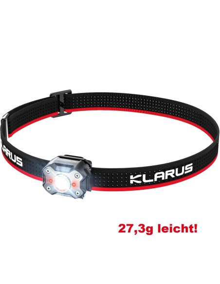 KLARUS-Stirnlampe-LED-670-Lumen-Hauptlicht-rotes-Warnlicht-180°-verstellbare-Schulterlampe-Klemmlampe-wiederaufladbar-273g-leich