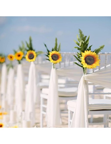 Sonnenblumen-Kunstblumen-Seidenblumen-Deko-lange-Stiele-fuer-Hochzeit-Party-Balkon-Garten-1