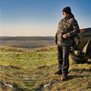 Herren-Regenhose-Thermohose-Schneehose-Outdoor-Hose-mit-Hosentraeger-gefuettert-millitary-look-verschiedene-Farben 2