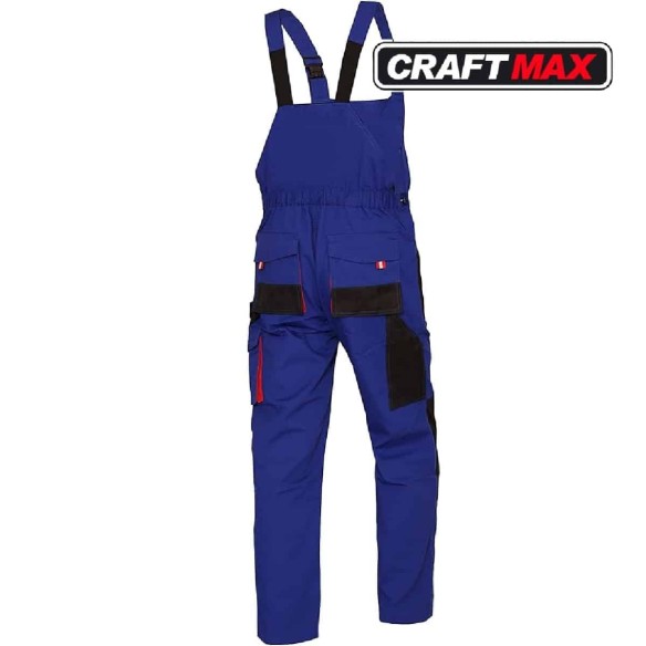 Painterman-Maler-Herren-Arbeitslatzhose-mit-Oxford-Knietaschen-strapazierfaehige-Leinwand-blau