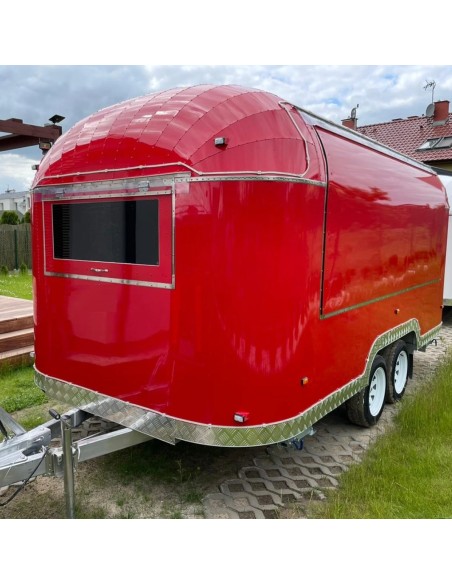 Verkaufsanhaenger-Air-STREAM-ER-2000-4.00x2.18x2.35m-Edelstahlwaende-gedaemmt-grosse-Verkaufsklappe-Fenster-Stuetzen-Innenaussta