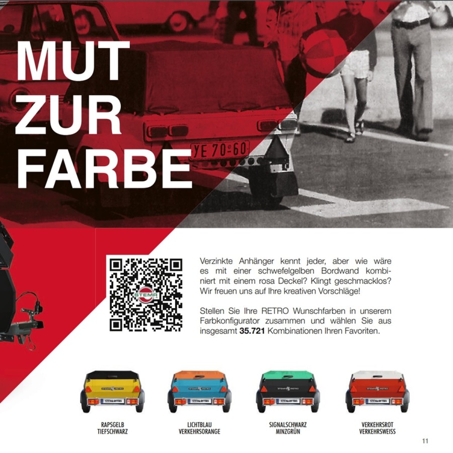 STEMA-Retro-8-PKW-Anhaenger-viele-Farben-Auswahl