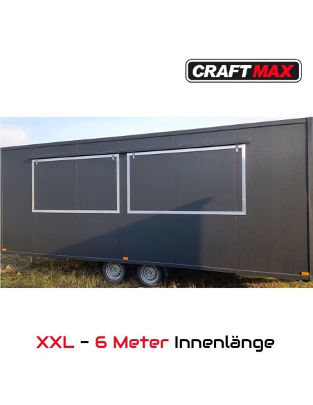 Verkaufsanhaenger-Foodtrailer-2500-Tandem-6.00x2.00x2.20m-Thermo-Sandwichpanele-mit-2-Verkaufsklappen-Stuetzen-gebremst-3