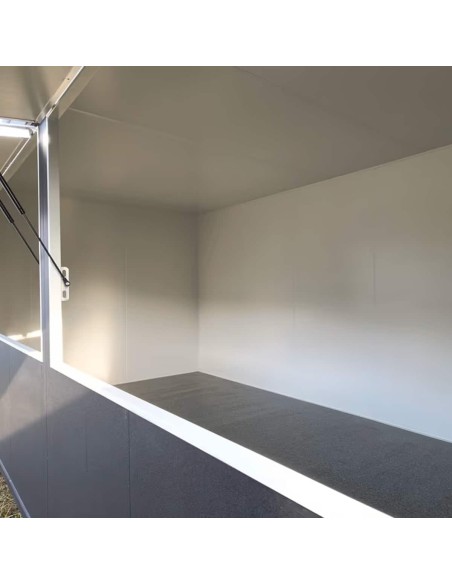 Verkaufsanhaenger1350kg-gebremst-3.95x1.99x2.18m-Thermo-Sandwichpanele-mit-grosser-Verkaufsklappe-Stuetzen-4
