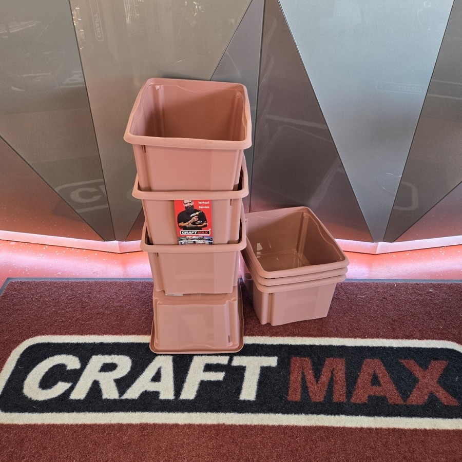 Aufbewahrungsbox-24L-patentiertem-Dreh-Stapelsystem-rosa