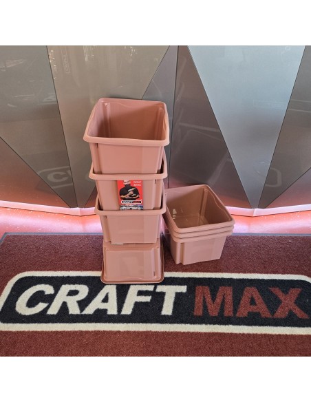 Aufbewahrungsbox-24L-patentiertem-Dreh-Stapelsystem-rosa