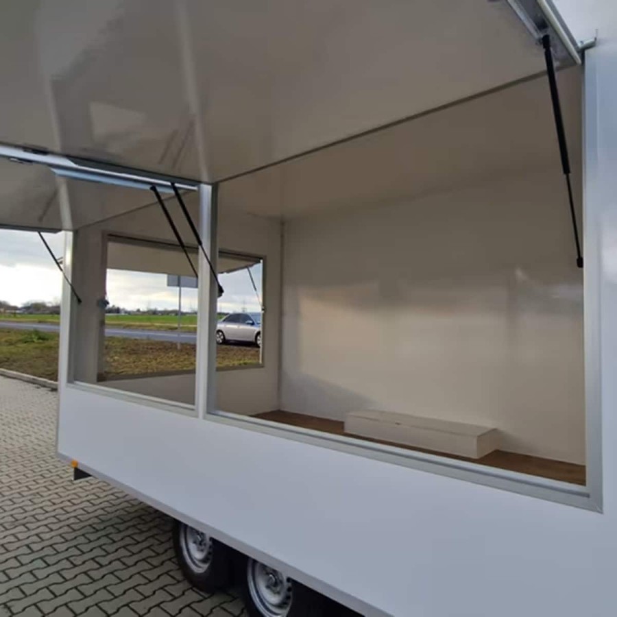 Verkaufsanhaenger-Foodtrailer-2700-Tandem-4.20x2.20x2.30m-Thermo-Sandwichpanele-mit-3-Verkaufsklappen-Stuetzen-gebremst-2