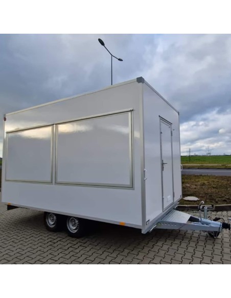 Verkaufsanhaenger-Foodtrailer-2700-Tandem-4.20x2.20x2.30m-Thermo-Sandwichpanele-mit-3-Verkaufsklappen-Stuetzen-gebremst