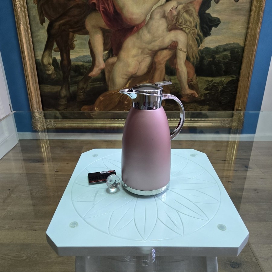 Luxus-Thermoskanne-2.3-Liter-Edelstahl-Isolierkanne-Doppelwandige-Vakuumisolierung-Kaffeekanne-rosa-1