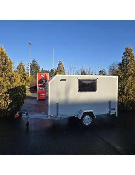 CRAFTMAX-Campinganhaenger-750kg-gebremst-Anhaenger-3.00x1.50x1.80m-mit-Klappe-nach-oben-2-Fenster-Tuer-100kmh-5