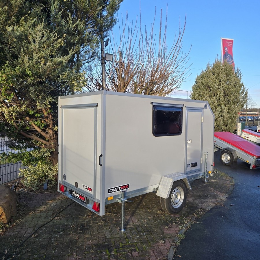 CRAFTMAX-OffRoad-Camping-Anhaenger-1300kg-Einachs-3.00x1.50x1.80m-mit-Klappe-nach-oben-Fenster-Tuer-100kmh-15