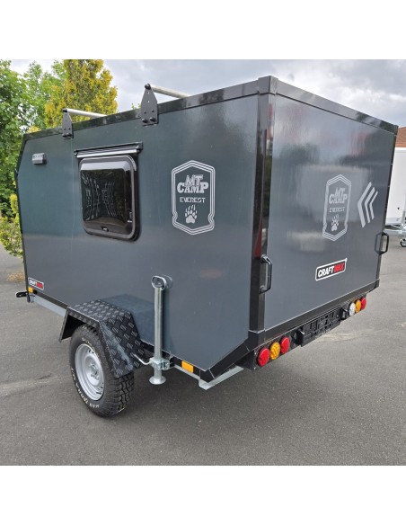 CRAFTMAX-OffRoad-Camping-Anhaenger-1300kg-Einachs-3.00x1.50x1.80m-mit-Klappe-nach-oben-Fenster-Tuer-100kmh-19