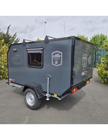 CRAFTMAX-OffRoad-Mini-Campinganhaenger-1000kg-ohne-Zwischenwand-mit-geschlossener-Heckklappe-Tuer-2-Fenster-100kmh-16