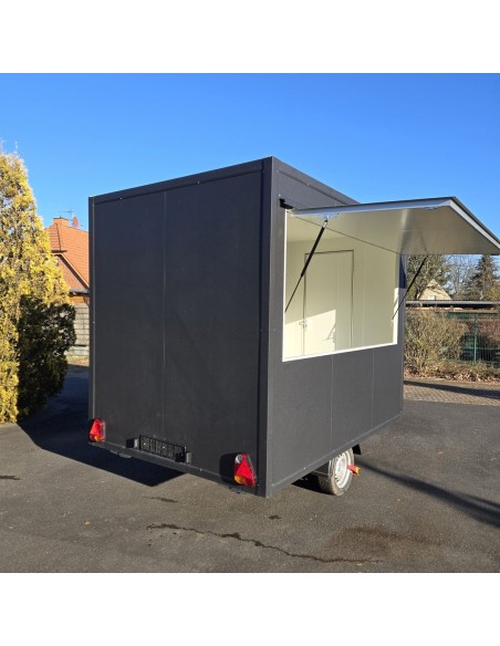 Verkaufsanhaenger1350kg-gebremst-3.95x1.99x2.18m-Thermo-Sandwichpanele-mit-grosser-Verkaufsklappe-Stuetzen-7