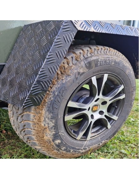 CRAFTMAX-OffRoad-Camping-Anhaenger-1300kg-Einachs-3.00x1.50x1.80m-mit-Klappe-nach-oben-Fenster-Tuer-100kmh-13