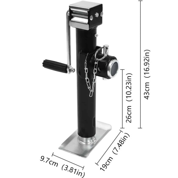 Teleskopkurbelstuetzen-Stuetzen-universal-fuer-Kipper-Kofferanhaenger-Hochlader-Stuetzlast-1000kg-drehbar-4
