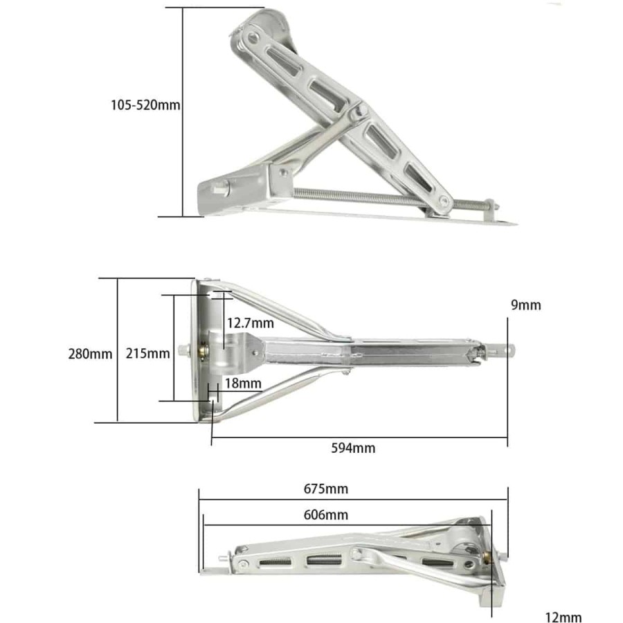 Kurbelstuetze-Ausdrehstuetze-fuer-Wohnwagen-Verkaufsanhaenger-Kofferanhaenger-Stuetzlast-1600kg-4
