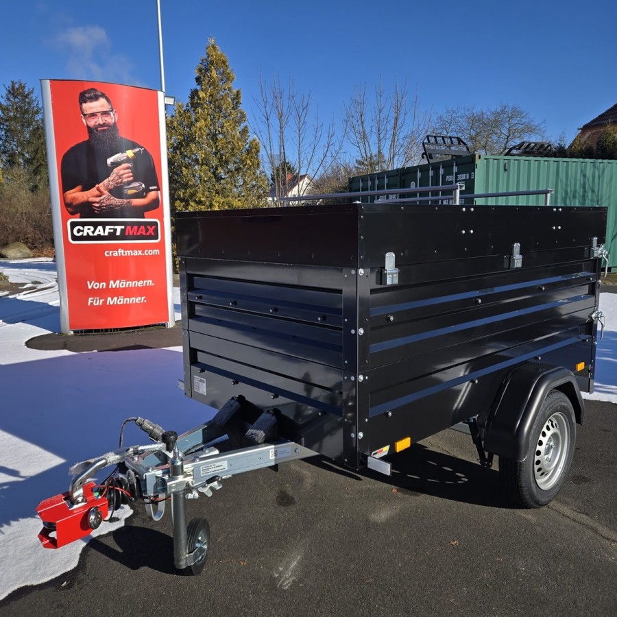 STEMA-FT-850-Kastenanhaenger-Bordwanderhoehung-Deckel-Fahrradtraeger-201×108x76cm-gebremst-100kmh-Zulassung-schwarz-5