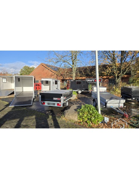 CRAFTMAX®-Kofferanhaenger-1300-Plywood-mit-GFK-Oberflaeche-3.05×1.57×1.84m-1-Seitentuer-2-Heckfluegeltueren-2