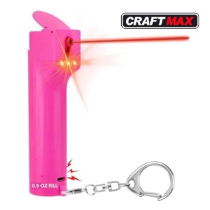Pfefferspray-Schluesselanhaenger-130-dB-Self-Defense-Sirene-rote-Stroboskoplichter-1